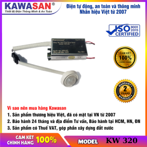 Công tắc cảm ứng hồng ngoại lắp âm đèn KW 320