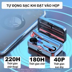 Tai Nghe Không Dây S20 Pro Bluetooth V5.2 - Âm Thanh Hifi 9D Cực Hay Có Micro màn hình LED chống thấm nướcPin Trâu