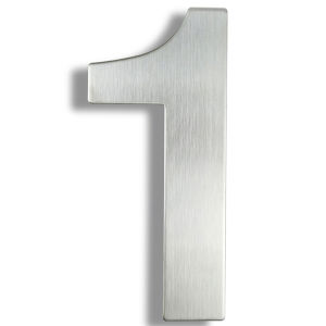 15/20cm Stainless Steel House Number Outdoor 6/8 inch Silver Apartment Door Number Metal Address Sign #0-9 With Screws