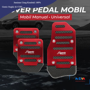 R SPORTS Cover Aluminium Pedal Gas Rem Kopling Mobil - XB-373