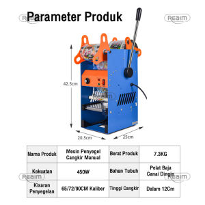 Cup Sealer Mesin Press Gelas 8oz - 26oz Original Mesin Press Cup Sealer Plastik Sealing Machine