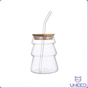 Need Creative Tree Shaped Coffee and Tea Glass Cups Heat Resistant Christmas Gift Mug