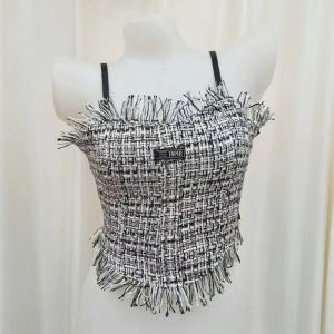 Small Fragrant Style Camisole Women Slim Spicy Girl Bottoming Shirt Tassel Outerwear Short Top