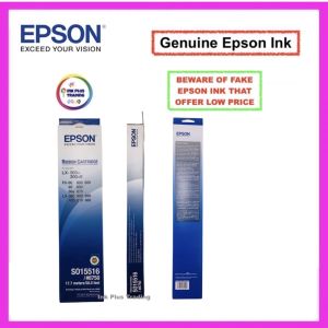 Original sealed Brand new Epson LX-300+ / 300+II / FX-80 / FX-85 /  FX-86e / FX-800 / FX-800 / FX-850 / FX-870 / FX-880 / LX-300 / LX 400 / LX-400 / LX-800 / LX-810 / LX-850 / LX-860 Ribbon ( 58.0 feet Ultra-Long Printing Life Epson ink ribbon )