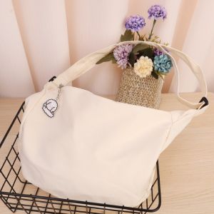 กระเป๋าลำลองผู้หญิงฮาราจูกุกระเป๋าสะพายไหล่เรียบง่ายเข้ากับทุกชุดฉบับภาษาเกาหลีกระเป๋าทรงเกี๊ยวญี่ปุ่น