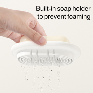 Wash Box Shockproof Multifunction Soap Box Smiley Mini Storage Cleaning Brush Traveler