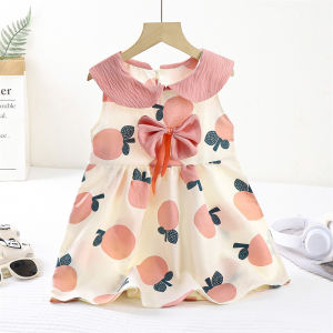 AILEBE Kids Dresses Sleeveless Formal Casual Dress Fashion Cute Design Perfect For Birthday Party Wedding Christening OOTD Pambahay Pang Gala For Baby Girls 1-5 Years