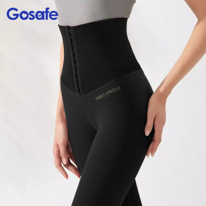 Gosafe 2 pcs Womens High-Waist Breathable Yoga Pants Hip-Lifting Design Fitness Fashion Sports Pants Stretch Fabric For Daily Wear Tight Panty