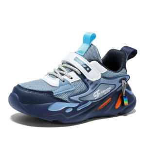 COD Sepatu Anak Sepatu Anak Laki-Laki Renda Gratis Bernapas Jaring Sepatu Siswa Sepatu Sneakers