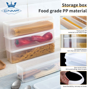 CNMF 1pcs Pasta Storage Box Kitchen Plastic Food Sealed Box Stackable Noodle Container