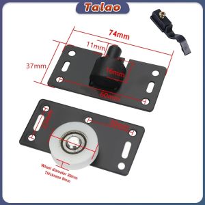 Cabinet Sliding Door Roller Set Wardrobe Nylon Pulley Hanging Wheel Cabinet Concave Caster For Furniture Hardware