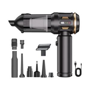 High Suction 18000Pa Vehicle Vacuum Cleaner With Fast Charging USB C And One Touch Dust Emptying For Home Auto Interior