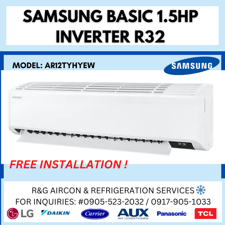 🎉 BRAND NEW FREE INSTALLATION SAM.SUNG 1.5 HP BASIC INVERTER WALL TYPE ...