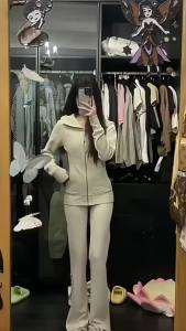 lulu Same style as the original label  Scuba Slim Fit   Womens Slim-Fit Hooded Thin Fleece Sweatshirt Slim-Fit Yoga Jacket for Women