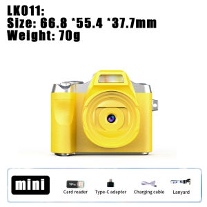 EKLEVA 64MP Camera Portable Video Recorder with Flash Light Battery Dock Retro Ultra Compact Digital Camera with Screen HD 1080p