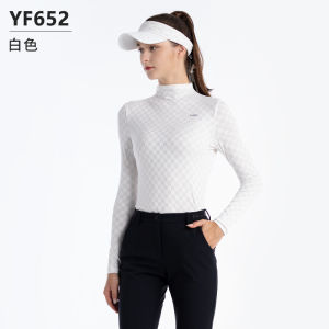 PGM Golf Apparel Women Shirt Long Sleeve Undershirt Sunscreen Outdoor Sports Wear T-Shirt Base Layer Spring-Autumn High Neck Top Soft Comfortable
