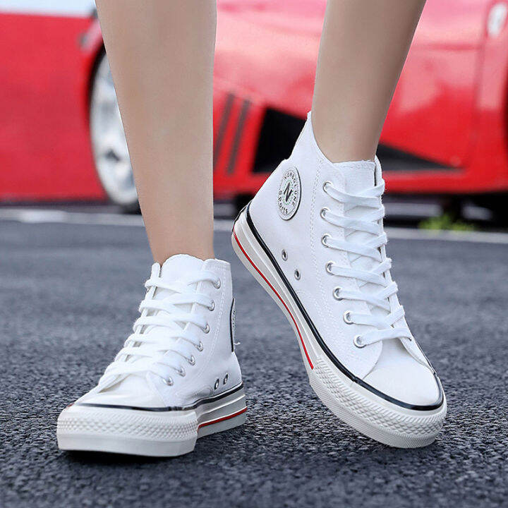 All star high cut canvas sneakers women s shoes rubber sole women s shoes Korean classic canvas women s shoes Lazada PH