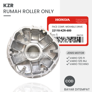 KZR RUMAH ROLLER ONLY VARIO 125 FI / RUMAH ROLLER VARIO 125 INJEKSI / RUMAH ROLLER VARIO 125 TECHNO / VARIO 125 BOHLAM / HONDA VARIO 125 OLD / CVT / PULLY DEPAN / ROLLER / KLEMAN / SLIDER