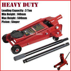 High Quality Jack 3 Ton Hydraulic Floor Jet Kereta Jek Car Vehicle Van 3Ton Jack Stand Mechanic Tool