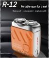 Portable Rotary Double Ring Electric Shaver Razor Travel Magnetic Electric Razor. 