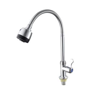 Kitchen Faucet Cold and Hot 2 Outlet Modes Sink Faucet 1080° Rotating Water Tap with Sprayer
