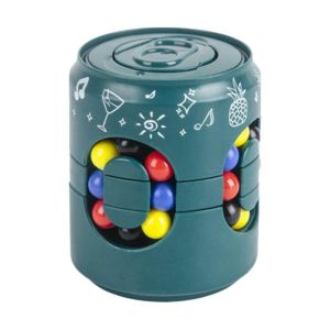 PLLEWY Plastics Soda Can Fidget Toy Finger Gyro Rotating Ball Finger Spinner Gyro Creative 3D Can Rubiks Cube Toys