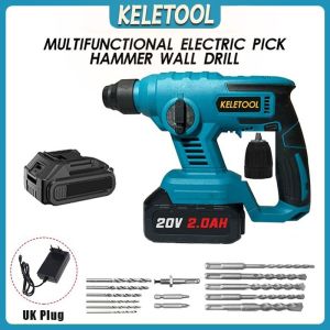 Multifunctional electric pick hammer wall drill with Hacking Impact Function Handheld Power Tool for Wall Drilling