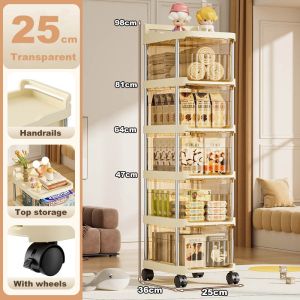 JJ.SG Storage Trolley Rack Snacks Toys Drawer Storage With Wheels Multi-Functional Rolling Cart