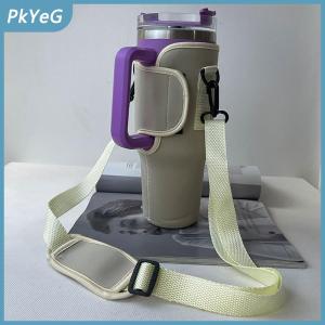 PkYeG 40oz chai nước tàu sân bay túi có thể điều chỉnh dây đeo vai cốc cốc tay áo màu rắn giữ chai cho Đi Bộ Đường Dài Ngoài Trời