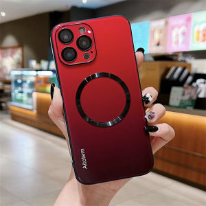 [Có Ống Kính Case Ốp Nam Châm Gradient Cho IPhone 14 Pro/IPhone14 Pro Max /14 Plus IPhone 13/13 Pro/13 Pro Max IPhone 12 Pro Phim Kính Bảo Vệ Máy Ảnh Ốp Magsafe