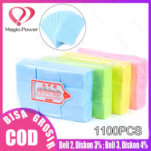 550Pcs Kapas Pembersih Kutek UV Gel Kapas Nail Art Tanpa Serat Menghapus Gel Polish Warna Pink