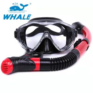 WHALE Professional Diving Scuba Gear Swimming Mask Snorkel Diving Mask Goggles and Snorkel Set Hyperopia Myopia Mask Goggle