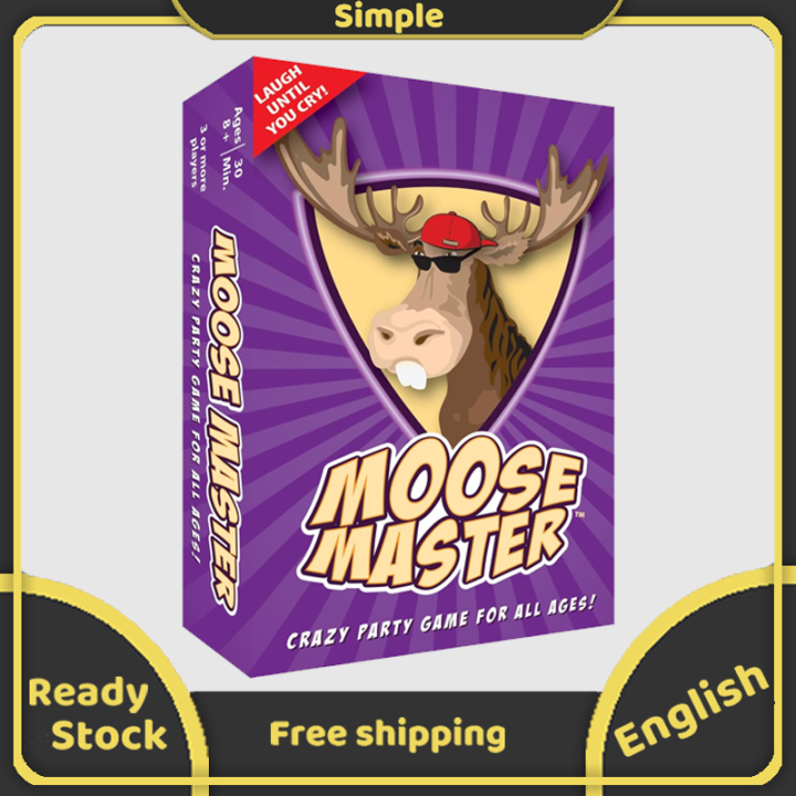 Moose Master Board Game A Crazy Party Game for All Ages Family Friends ...