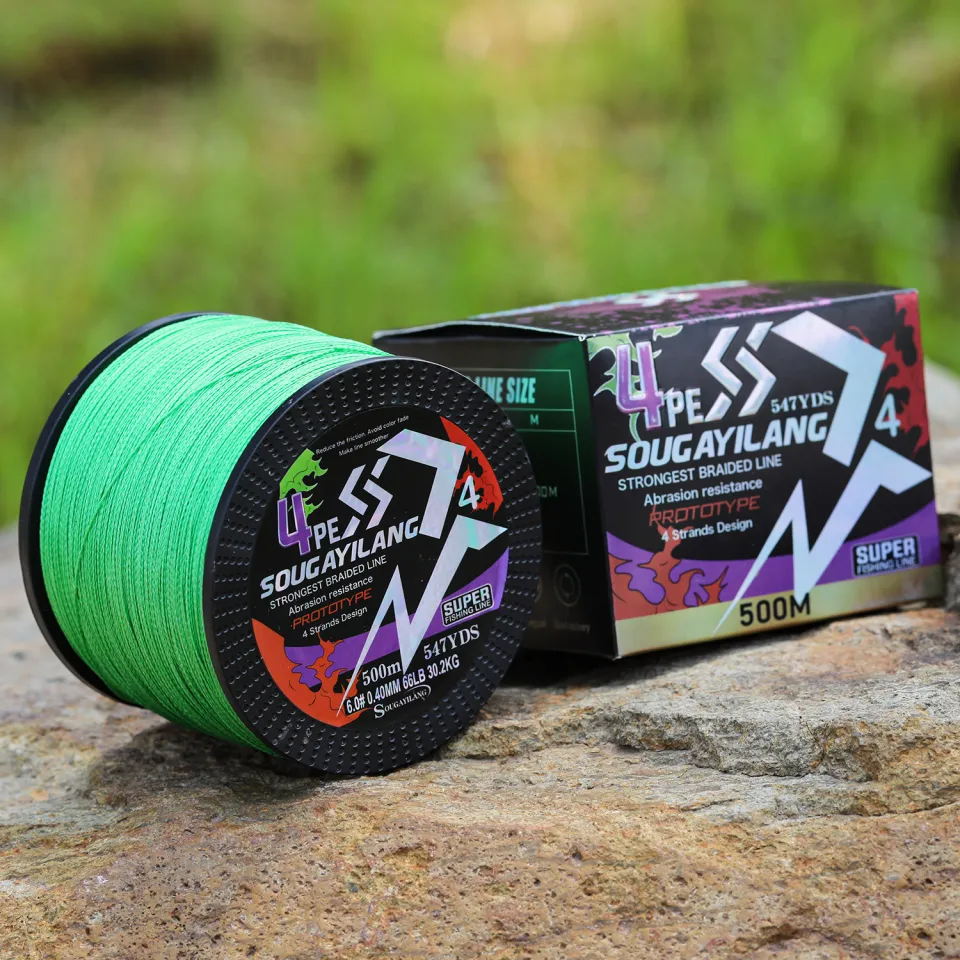 Sougayilang 4 Strands 100M,300M PE Braided Fishing Line 18-66LB Smooth and  Durable Fishing Line, Suitable for Carp Fishing