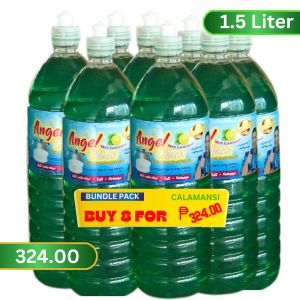 ANGEL CLEAN DISHWASHING LIQUID PER BOX OF 1.5 LITER (8PCS) - CALAMANSI