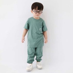 Lily And Clark Setelan Piyama Anak Laki-Laki dan Perempuan Warna Hijau Pastel - PC04