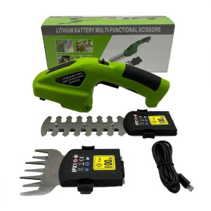 ✨SG【stock】7.2V Electric Grass&Shrub Shear 2 in 1 Lithium-ion Rechargeable Cordless Hedge Trimmer Weeding Shear
