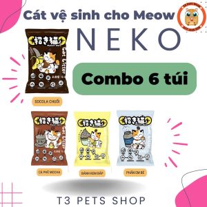 1 TẢI (6 bịch x 4kg ) cát Maneki neko dành cho mèo - T3 PETS SHOP