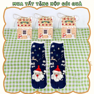 Tất Noel Nhiều Mẫu Kèm Hộp Quà Giáng Sinh – Quà Tặng Merry Christmas Dễ Thương LILA TATHOPNE25