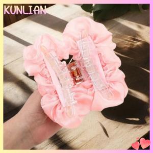 [KUNLIAN] 1 cái kẹp vuốt tóc nơ hoa voan kẹp quai hàm lớn cho tóc dày phụ kiện tóc mùa hè thời trang không trơn trượt cho nữ