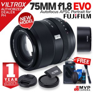 Viltrox 75mm f1.8 EVO AF Lens for Mirrorless APSC Fujifilm Fuji X mount FX MVP CAMERA