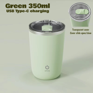 Automatic Stirring Cup Mug USB Rechargeable Portable Coffee Cup 304 Stainless Steel Magnetic Mixing Drinking Cups Mugs