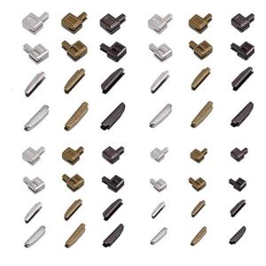 Zips Repair Set Insertion Pin Zippers Bottom Zippers Stopper Metal Zippers Head Sliders Retainer For Clothing Repair