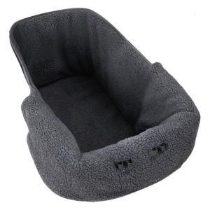 Windproof Pet Strollers Winter Liner Thermal Fleece Insulation Polyester Blend Removable Cover For Small Medium Large Pet