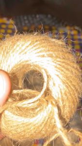2mm Jute String  Abaca Rope/String  Natural rope  Brown rope/yarn approximate 50 yards per roll