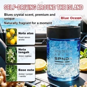 Crystal Gel Cup Car Perfume Long-Lasting 90 Days Car Air Freshener Car Fragrance Suitable for Bathrooms and Rooms
