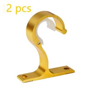 2 pcs Tiang Gorden Bracket Aluminum Alloy Hook Penyangga Tiang Batang Gorden Hook  Curtain Rod Brackets