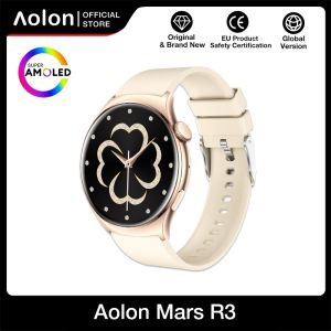 Aolon Mars R3 Heart Rate Monitor Smart Watch Men Women Bluetooth Call Running Pace 178 Sports Modes AMOLED Screen Waterproof Period Alert jam smart watch Fitness Smartwatch