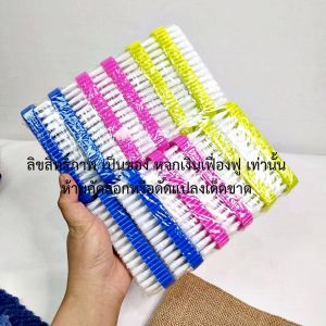 แปรงซักผ้า แพ็ค 12 ชิ้น คละสี แปรงซักผ้าพลาสติก ขัดพื้น ล้างห้องน้ำ