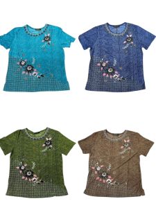 WOMEN FLOWER BLOUSE SHIRT/BAJU SHIRT BUNGA KAIN EJUK GOOD QUALITY/BAJU BLOUSE MURAH READY STOCK